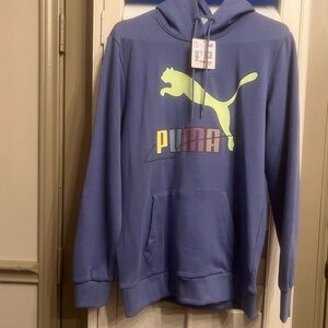 Puma long-line sweatshirt with hoodie (new with tags)